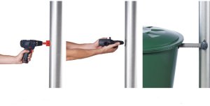 Garden King Zbieracz deszczówki na rynnę łapacz wody zestaw Maxi Drain 6