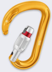 Petzl Karabinek Petzl Attache ScrewLock YELLOW 2