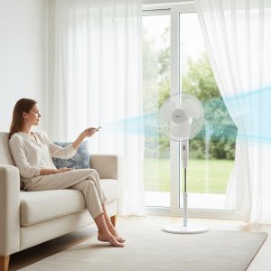Termowentylator Klausberg Wentylator stojący z pilotem 50w klausberg 13