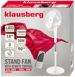 Termowentylator Klausberg Wentylator stojący z pilotem 50w klausberg 10