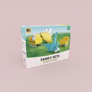 HalfToys Magnetyczne figurki dinozaurów 3D rodzina - Half Toys 3+ EDUKAMP 12