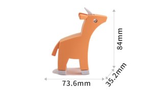 Figurka HalfToys Magnetyczne zwierzaki Half Toys safari puzzle 3D - figurki 3+ EDUKAMP 14