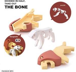 Figurka HalfToys Magnetyczne zwierzaki Half Toys safari puzzle 3D - figurki 3+ EDUKAMP 22