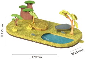 Figurka HalfToys Magnetyczne zwierzaki Half Toys safari puzzle 3D - figurki 3+ EDUKAMP 23