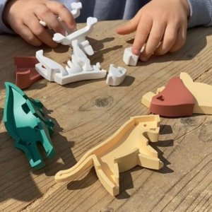 Figurka HalfToys Magnetyczne zwierzaki Half Toys safari puzzle 3D - figurki 3+ EDUKAMP 3