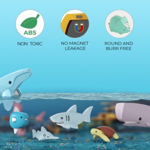 Figurka HalfToys Magnetyczne zwierzaki Half Toys Ocean 3D - figurki dla dzieci 3+ EDUKAMP 20