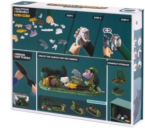 Figurka HalfToys Magnetyczne figurki 3D zwierząt leśnych - Half Toys 3+ EDUKAMP 15