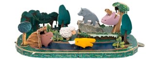 Figurka HalfToys Magnetyczne figurki 3D zwierząt leśnych - Half Toys 3+ EDUKAMP 21