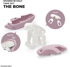 Figurka HalfToys Magnetyczne figurki 3D zwierząt leśnych - Half Toys 3+ EDUKAMP 24