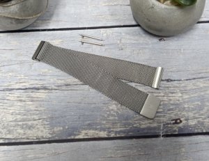 Hirsch Bransoleta stalowa do zegarka srebrna magnetyczna 22 mm Hirsch 30161434-2-22 . 3