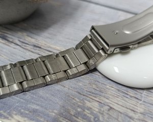 Bisset Bransoleta stalowa do zegarka 14 mm Connect M1-14 SV-GD dwukolorowa prosta . 6