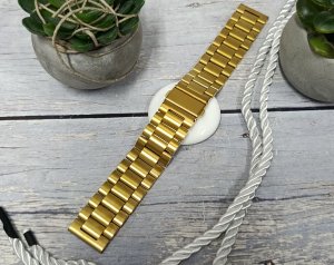 Jordan Kerr Bransoleta stalowa do zegarka 22 mm Connect M10-22 GD złota masywna . 2