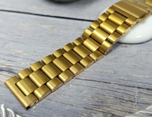 Jordan Kerr Bransoleta stalowa do zegarka 22 mm Connect M10-22 GD złota masywna . 4