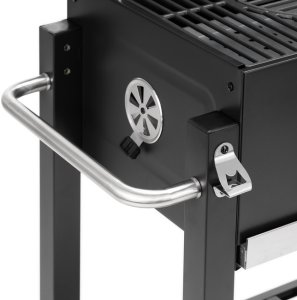 Springos Grill węglowy ogrodowy z pokrywą termometr ruszt emaliowany Uniwersalny 22