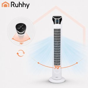 Termowentylator Ruhhy Wentylator kolumnowy 90cm biały + pilot Ruhhy 14