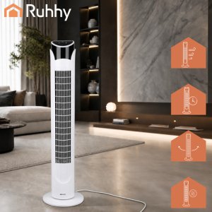 Termowentylator Ruhhy Wentylator kolumnowy 90cm biały + pilot Ruhhy 3