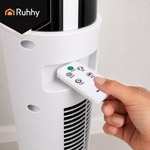 Termowentylator Ruhhy Wentylator kolumnowy 90cm biały + pilot Ruhhy 10