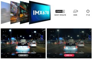 Wideorejestrator Vantrue E1 PRO 4k HDR Starvis 2 5