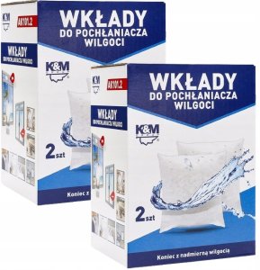 KM Wkład wymienny do pochłaniacza wilgoci 2 szt K&M AK101.2 5