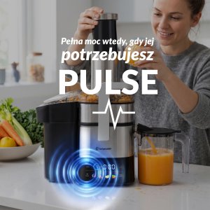 Wyciskarka wolnoobrotowa Lehmann Sokowirówka Wyciskarka do warzyw i owoców Wysokoobrotowa Otwór 80mm 3L Pro 6