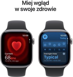 Smartwatch Apple Watch 11 GPS 42mm Space Grey Alu Sport Band S/M Czarny (MEQW4LW/A) 5