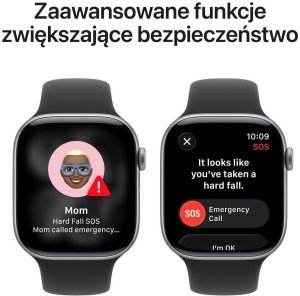 Smartwatch Apple Watch 11 GPS 42mm Space Grey Alu Sport Band S/M Czarny (MEQW4LW/A) 6