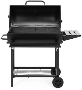 Springos Grill węglowy ogrodowy z pokrywą termometrem duży ruszt grillowy Uniwersalny 5