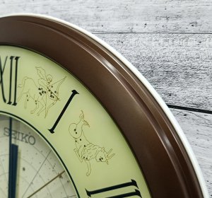 Seiko Zegar ścienny SEIKO QHA013B 33 cm znaki zodiaku podświetlany . 5