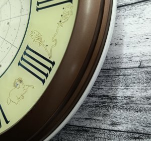 Seiko Zegar ścienny SEIKO QHA013B 33 cm znaki zodiaku podświetlany . 6