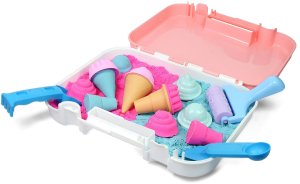 click4TOYS Piasek kinetyczny w walizce Lody ciastka lodziarnia dla dzieci Zestaw XXL 2