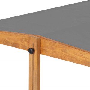 Springos Piaskownica zamykana z ławkami i daszkiem 120x120 cm drewno iglaste impregnowana Uniwersalny 5