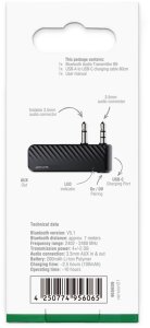 Transmiter FM 4smarts Transmiter Bluetooth do Audio 4smarts B9 czarny 3