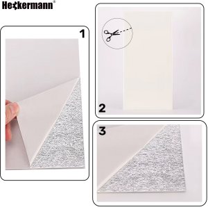 Heckermann Samoprzylepny panel ścienny Marmur Biały PCV Laminat Połysk 10szt 40x80cm Płytki 3D 2