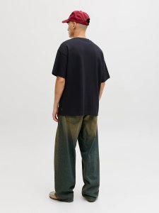 Jack & Jones Jack&Jones męska koszulka t-shirt JJEBARRON TEE SS O-NECK NOOS 12298906 czarny L 4
