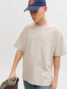 Jack & Jones Jack&Jones męska koszulka t-shirt JJEBARRON TEE SS O-NECK NOOS 12298906 MOONBEAM 2XL 6