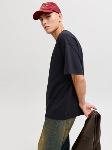 Jack & Jones Jack&Jones męska koszulka t-shirt JJEBARRON TEE SS O-NECK NOOS 12298906 czarny M 7