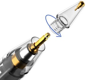 Tech-Protect Stylus tips 4-pack Apple Pencil clear (5906302323968) 2