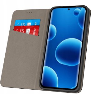 krainaGSM Etui Magnet Do Motorola Edge 70 Fusion Zamykane Czarne Futerał 8
