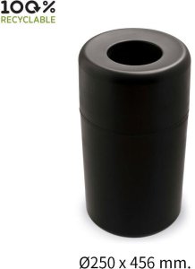 Koszyk prysznicowy Qualy na śmieci Capsule Hole czarny (10083-BK) 3