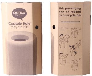 Koszyk prysznicowy Qualy na śmieci Capsule Hole czarny (10083-BK) 6