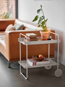 Zone Barki ogrodowe Wózek barowy na kółkach Soft Grey (26998) 8