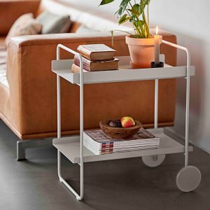 Zone Barki ogrodowe Wózek barowy na kółkach Soft Grey (26998) 2