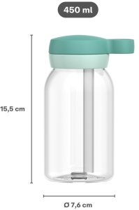 Mepal Butelka ze słomką Campus 450 ml Cool Pink 107480074100 6