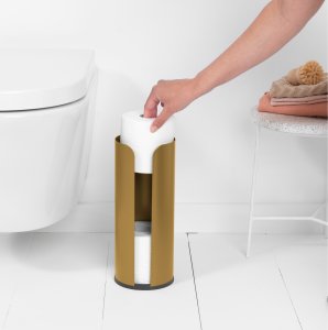 Brabantia Zasobnik na papier toaletowy Renew Warm Gold 255144 2