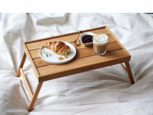 Lumarko Taca stolik śniadaniowy 64x31,5x23,5 cm Oak 32445 5