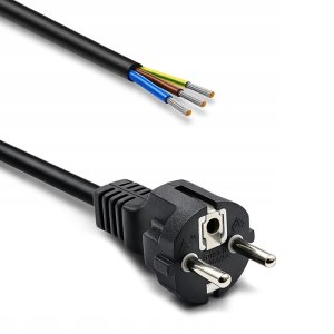 Qoltec Kabel zasilajšcy SCHUKO CEE 7/7 (E/F) | mied Cu | odizolowany lutowany | 3x1.0mm2 | 1.8m 2