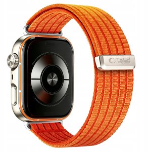 4kom.pl TECH-PROTECT Nylon HUAWEI WATCH FIT 3 / 4 / 4 PRO / 5 / 5 PRO Orange 2