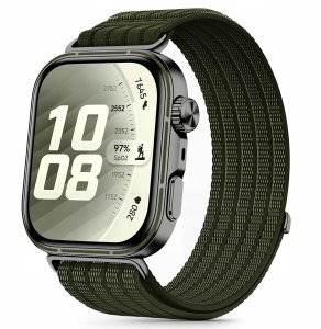 4kom.pl TECH-PROTECT Nylon HUAWEI WATCH FIT 3 / 4 / 4 PRO / 5 / 5 PRO Military green 2