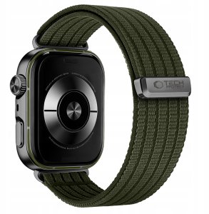 4kom.pl TECH-PROTECT Nylon HUAWEI WATCH FIT 3 / 4 / 4 PRO / 5 / 5 PRO Military green 3