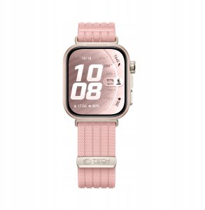 4kom.pl TECH-PROTECT Nylon HUAWEI WATCH FIT 3 / 4 / 4 PRO / 5 / 5 PRO Light pink 3